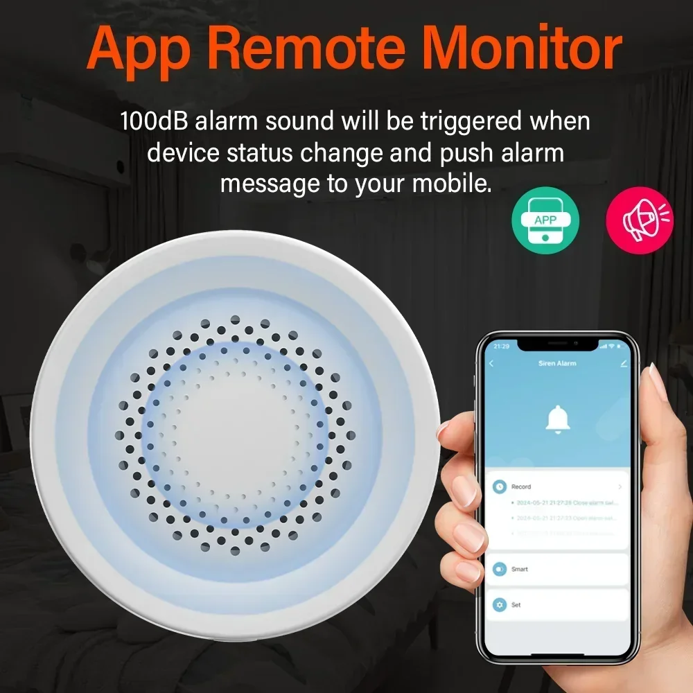Tuya wifi zigbee сирена сигнализация - Фотография_3
