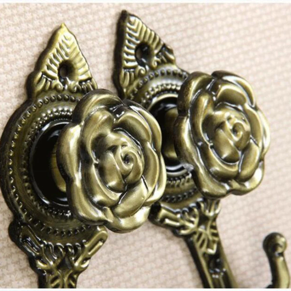 Настенные крючки для штор с вырезом розы