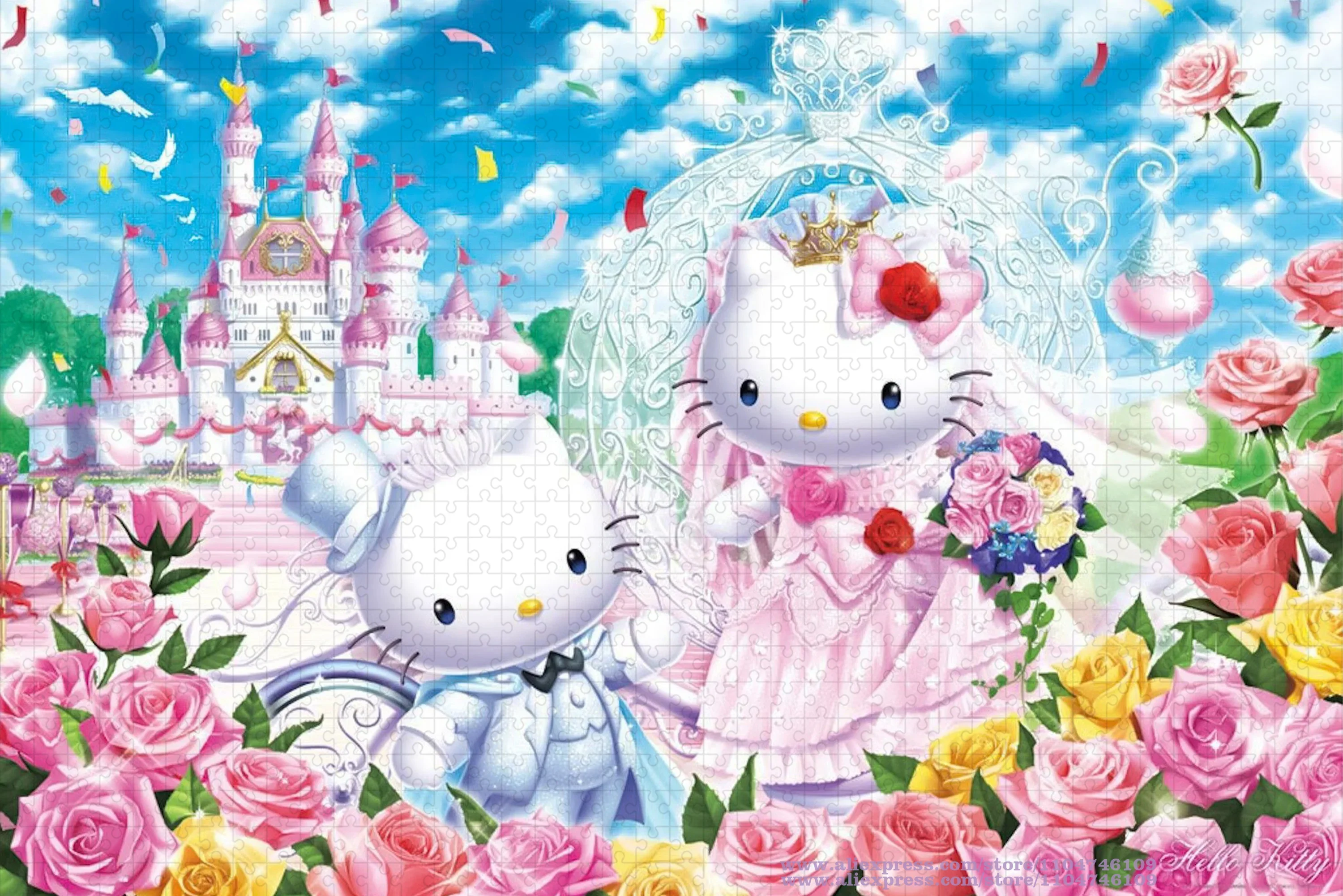 Sanrio hello kitty головоломка 108/200/300/500/1000/1500 шт - Фотография_2