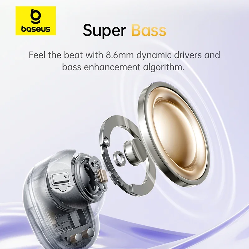 Беспроводные наушники baseus bass bd1 bluetooth 5 - Фотография_6