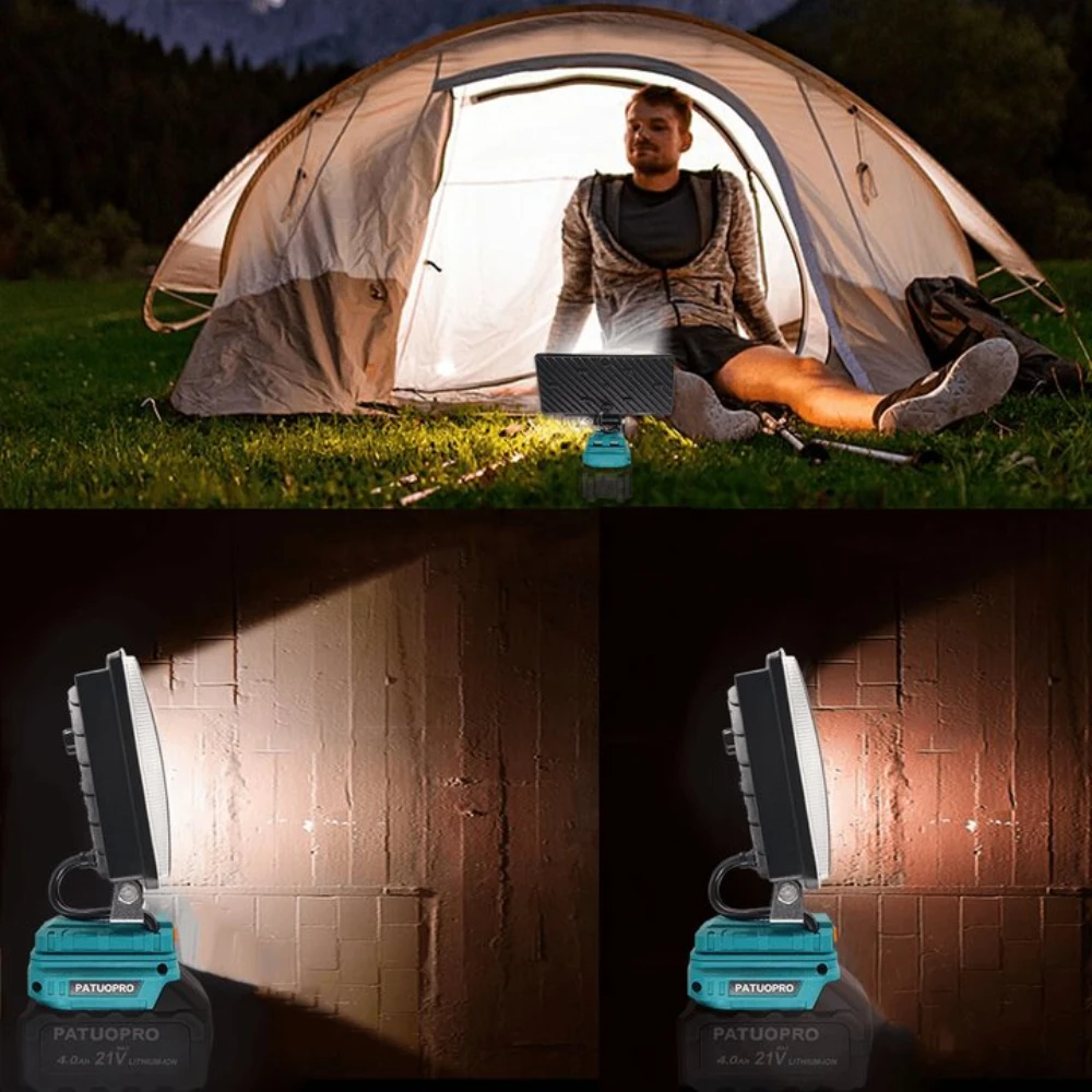 Patuopro 84 светодиодный беспроводной рабочий фонарь для работы на месте - Фотография_6