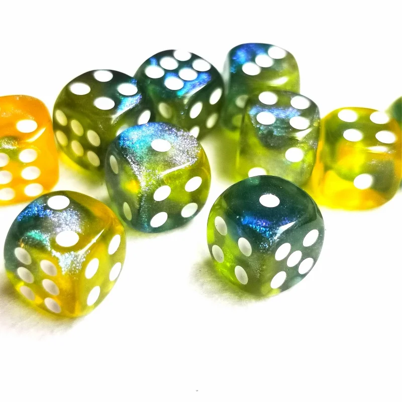 1,2 см d6 набор кубиков maths dice 10 шт