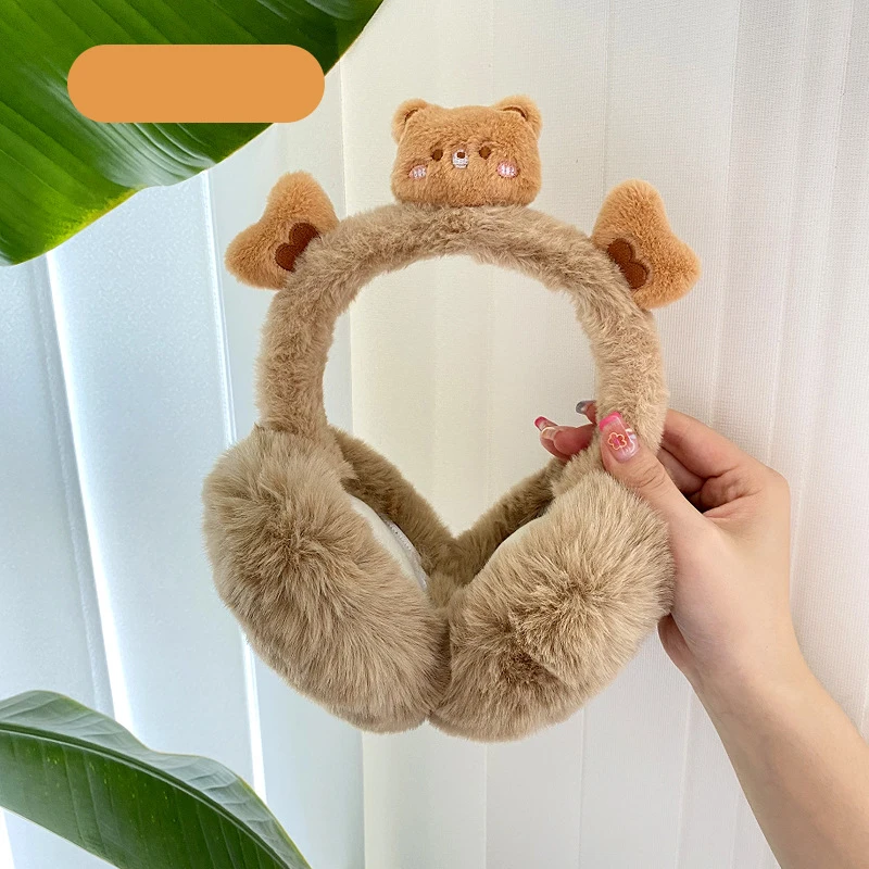 Теплые зимние наушники kawaii с