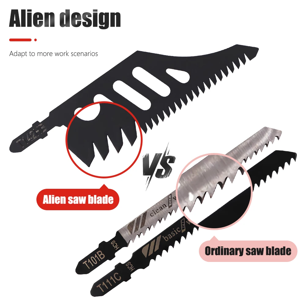 Aurwof изогнутое пильное полотно t142hb с т-образным хвостовиком - Фотография_5