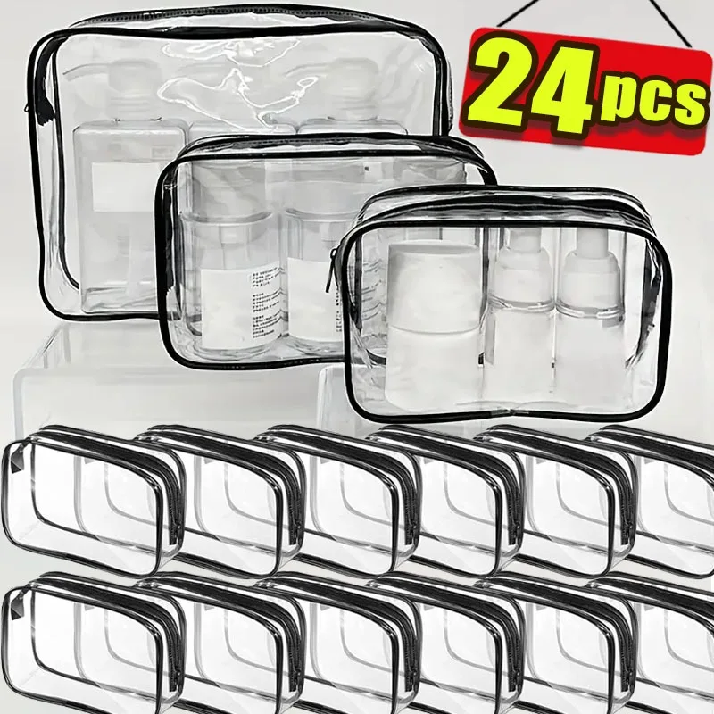 Прозрачный пвх органайзер для макияжа