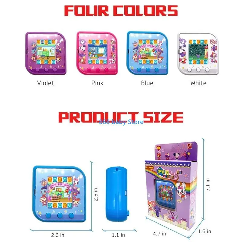 29ee electronic pets toy virtual pet retro 2 games funny для детей - Фотография_6