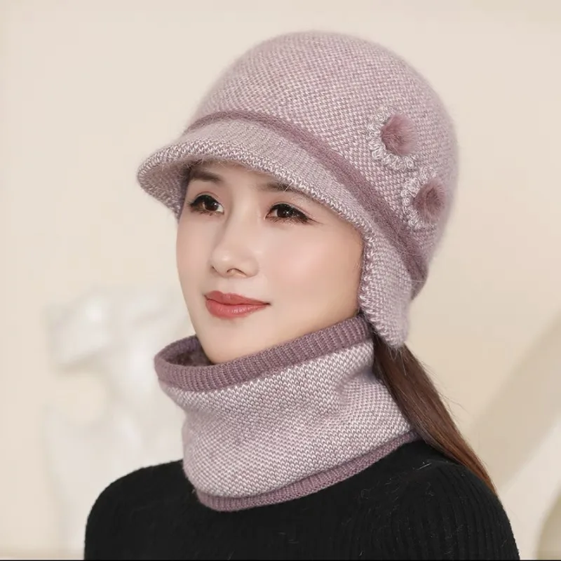 Women's hat and scarf 2 piece - Фотография_5