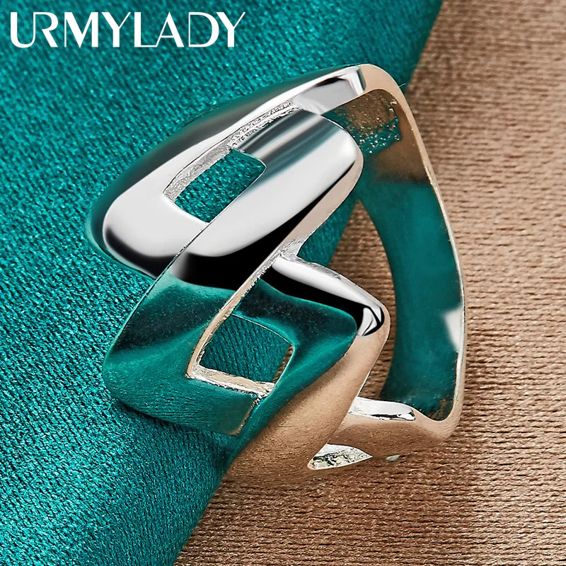 Urmylady серебро 925 пробы буква 7-10 #   кольцо для женщин - Фотография_2