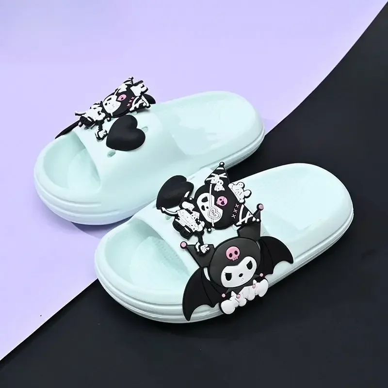 Детские тапочки kuromi kawaii в стиле аниме sanrio из пвх - Фотография_6