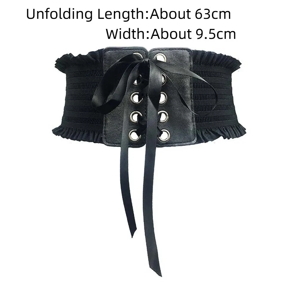 Регулируемый эластичный плиссированный пояс из полиэстера - Фотография_6