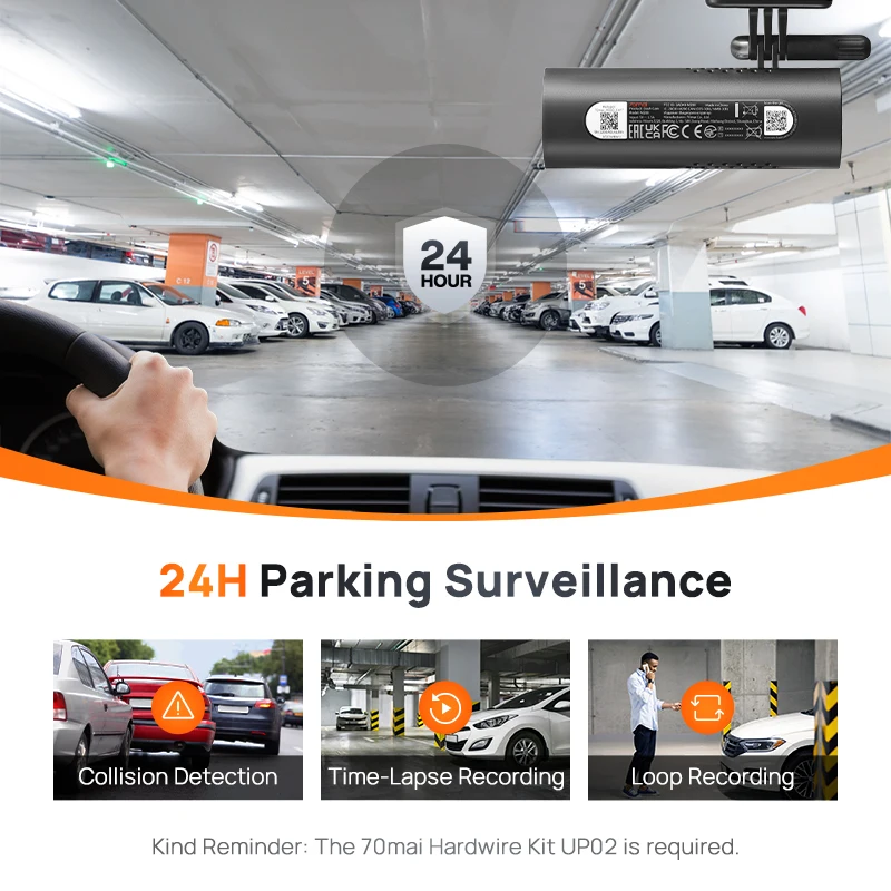 【бесплатный подарок up02】70mai dash cam 3 m200 - Фотография_3