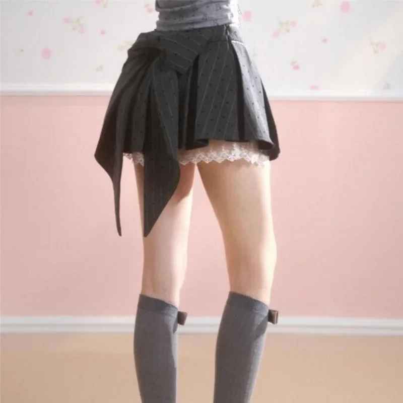 Женская плиссированная юбка трапециевидной - Фотография_3