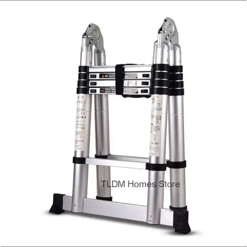 Алюминиевая телескопическая лестница - Фотография_4