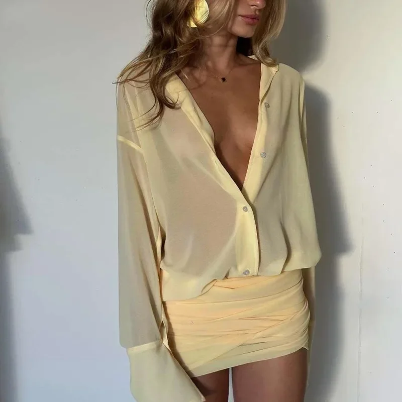 Tuularose модное платье-рубашка - Фотография_3