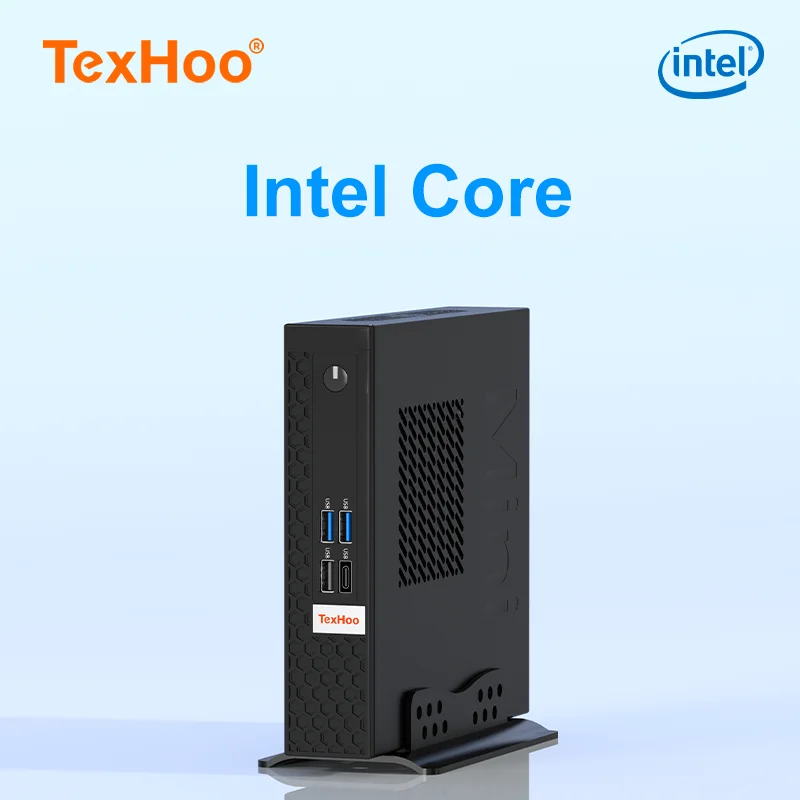 Мини-пк texhoo intel core i7 i5 i3 двухдиапазонный wifi5 bt4