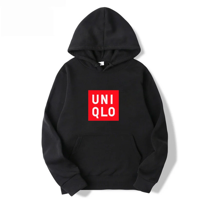Мужская толстовка с длинными рукавами и карманами uniqlo