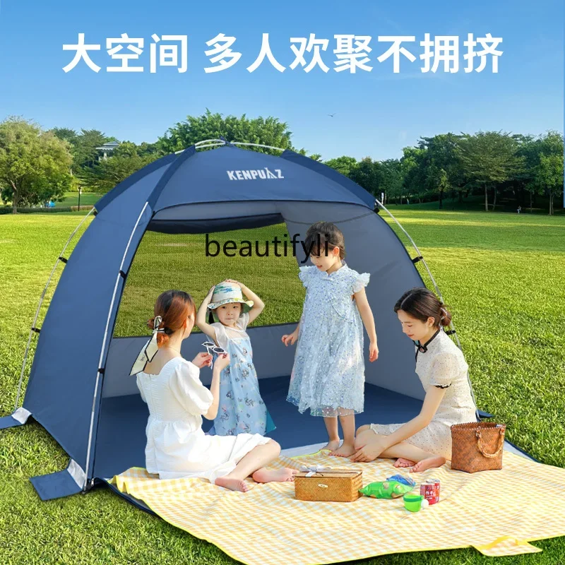 Портативная пляжная палатка для кемпинга на открытом воздухе - Фотография_3