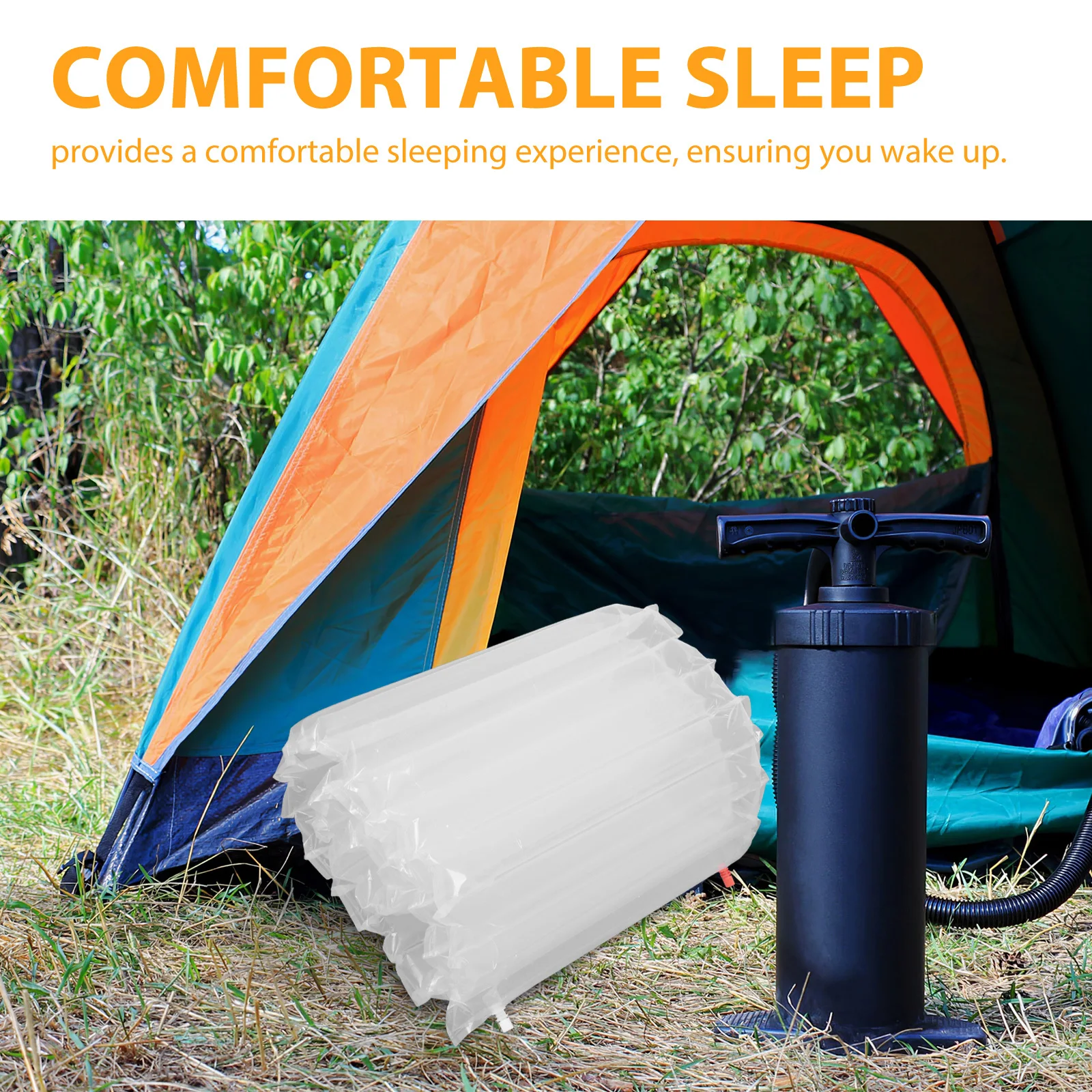 Портативный надувной матрас для кемпинга - Фотография_3