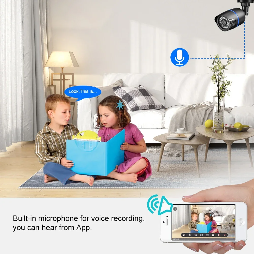 8mp ultra hd 4k камера ip на открытом воздухе poe h - Фотография_4