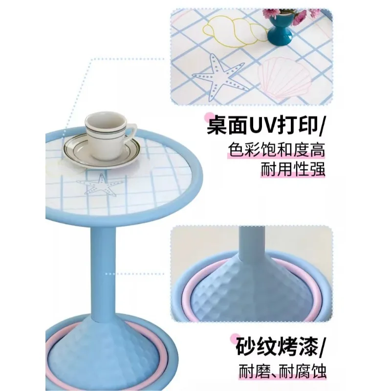 Круглый журнальный столик с градиентом - Фотография_4