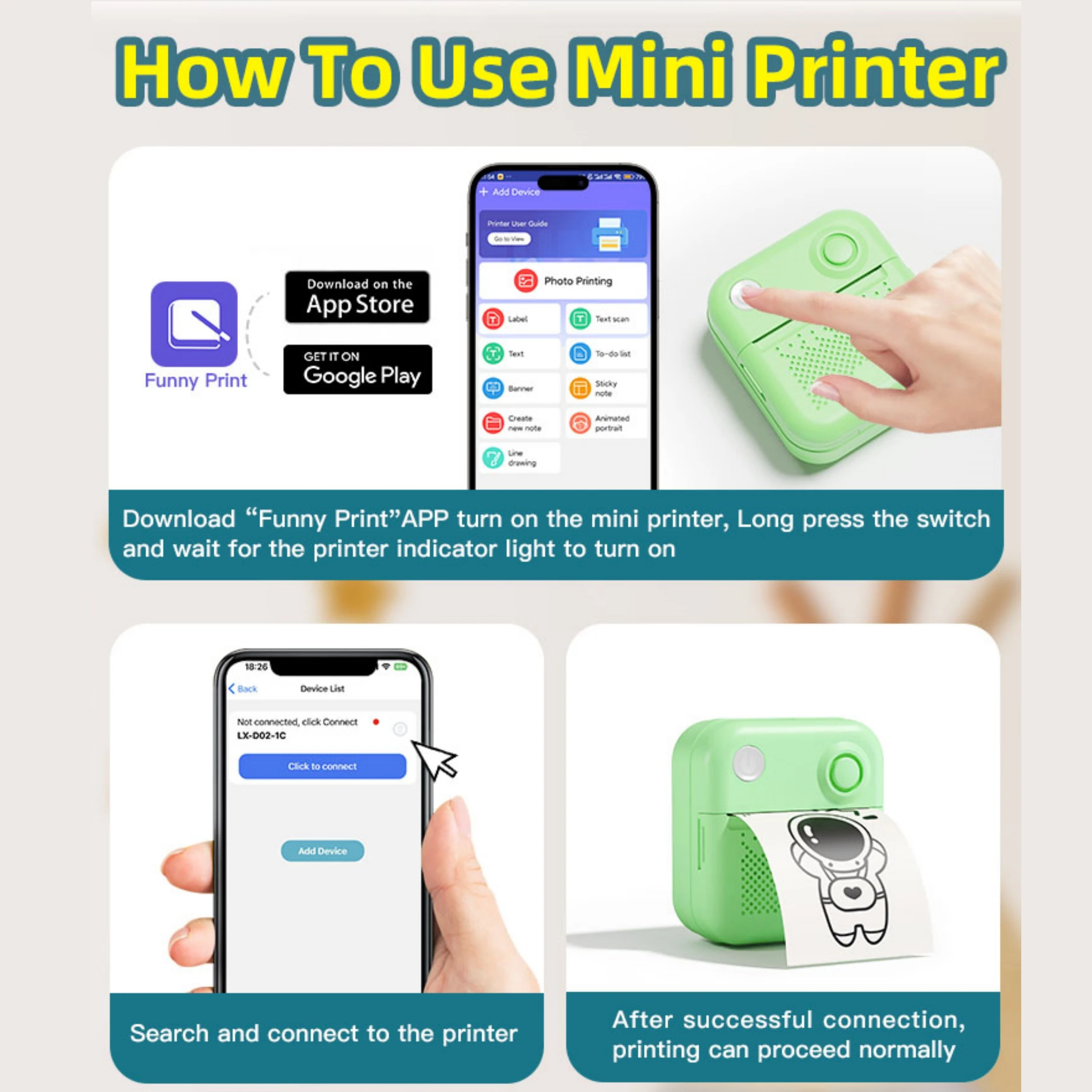 Dolewa d3 портативный принтер термальная - Фотография_5