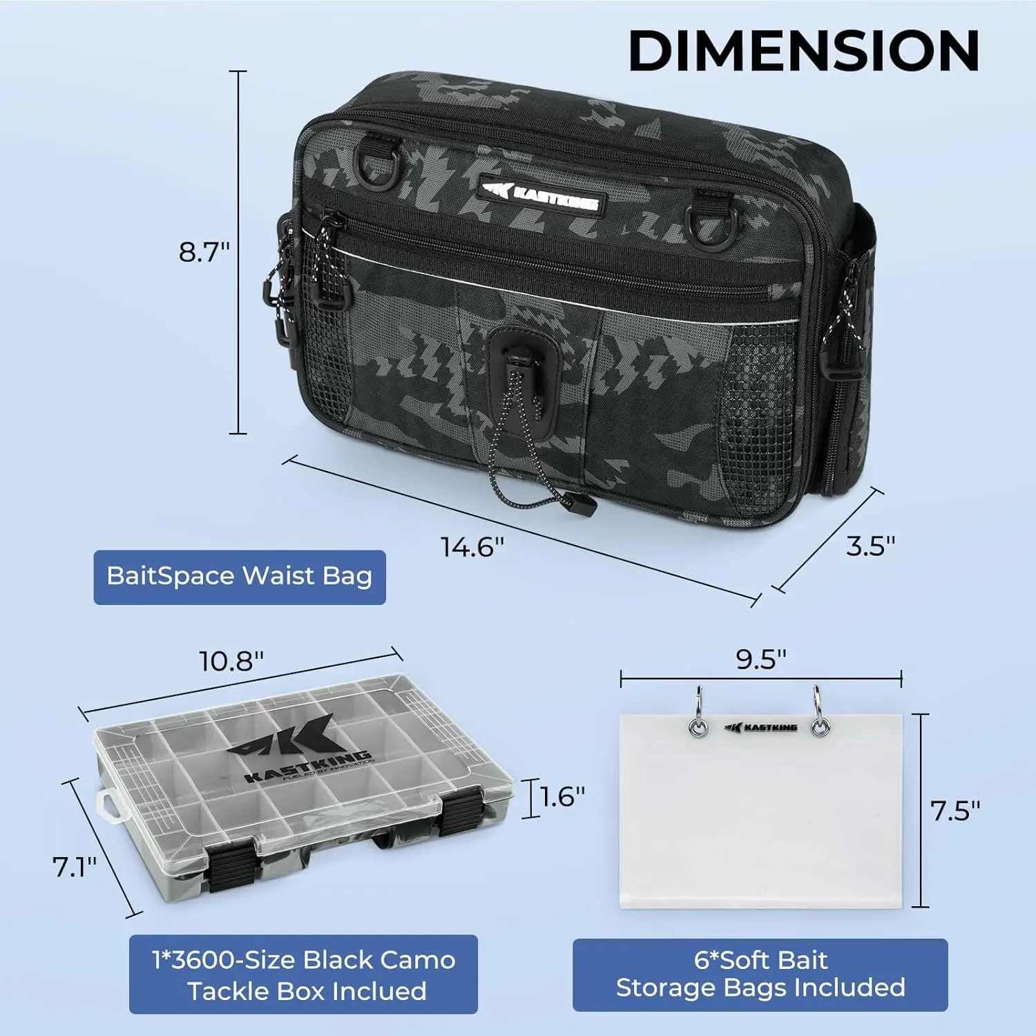 Поясная сумка kastking baitspace - Фотография_6