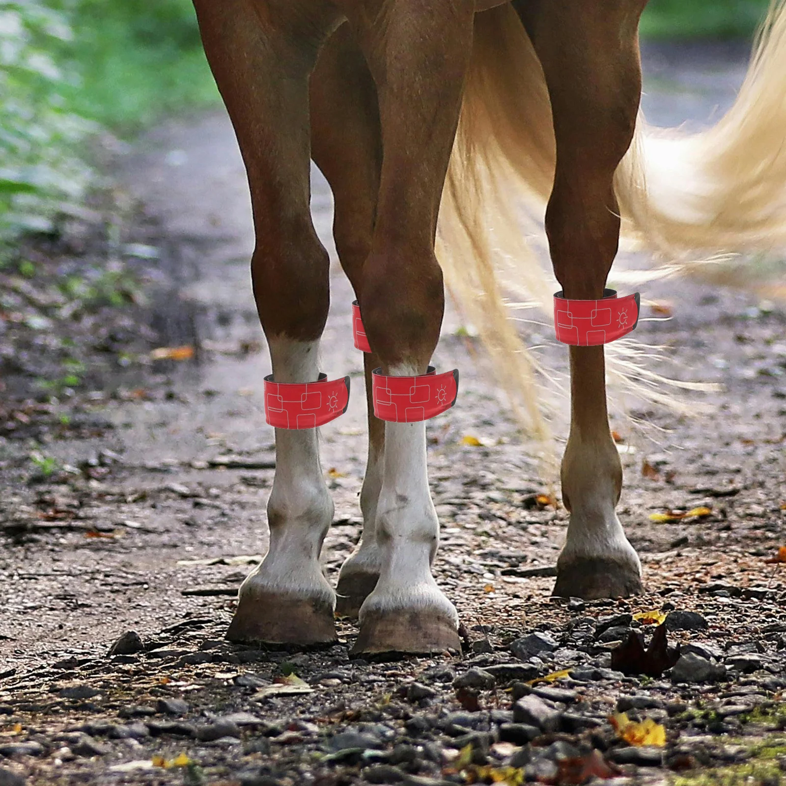 Светодиодные повязки на щиколотке для лошади - Фотография_2