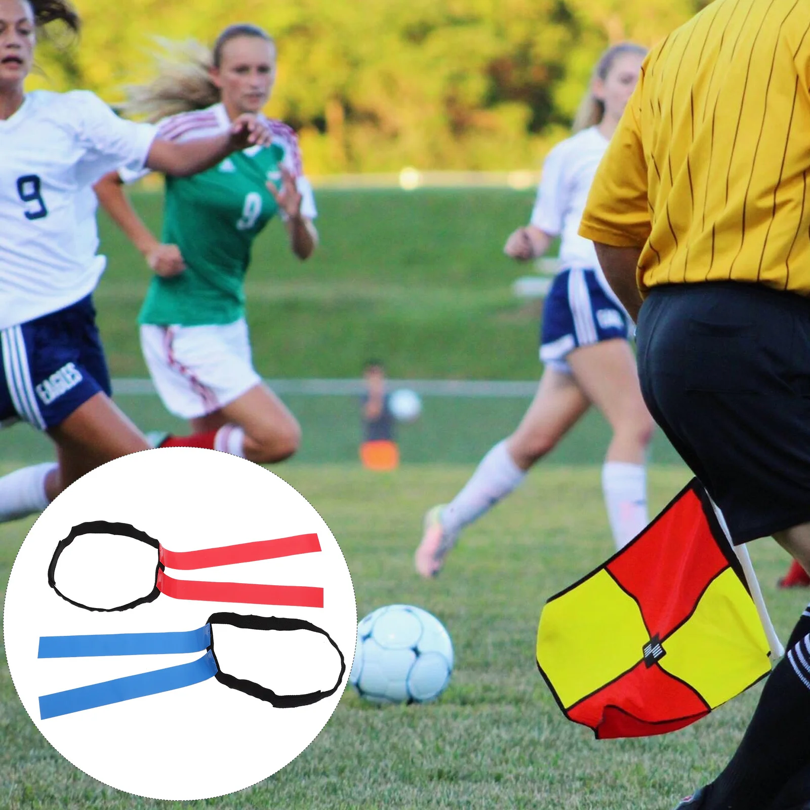 2 комплекта детских футбольных поясных флагов - Фотография_6