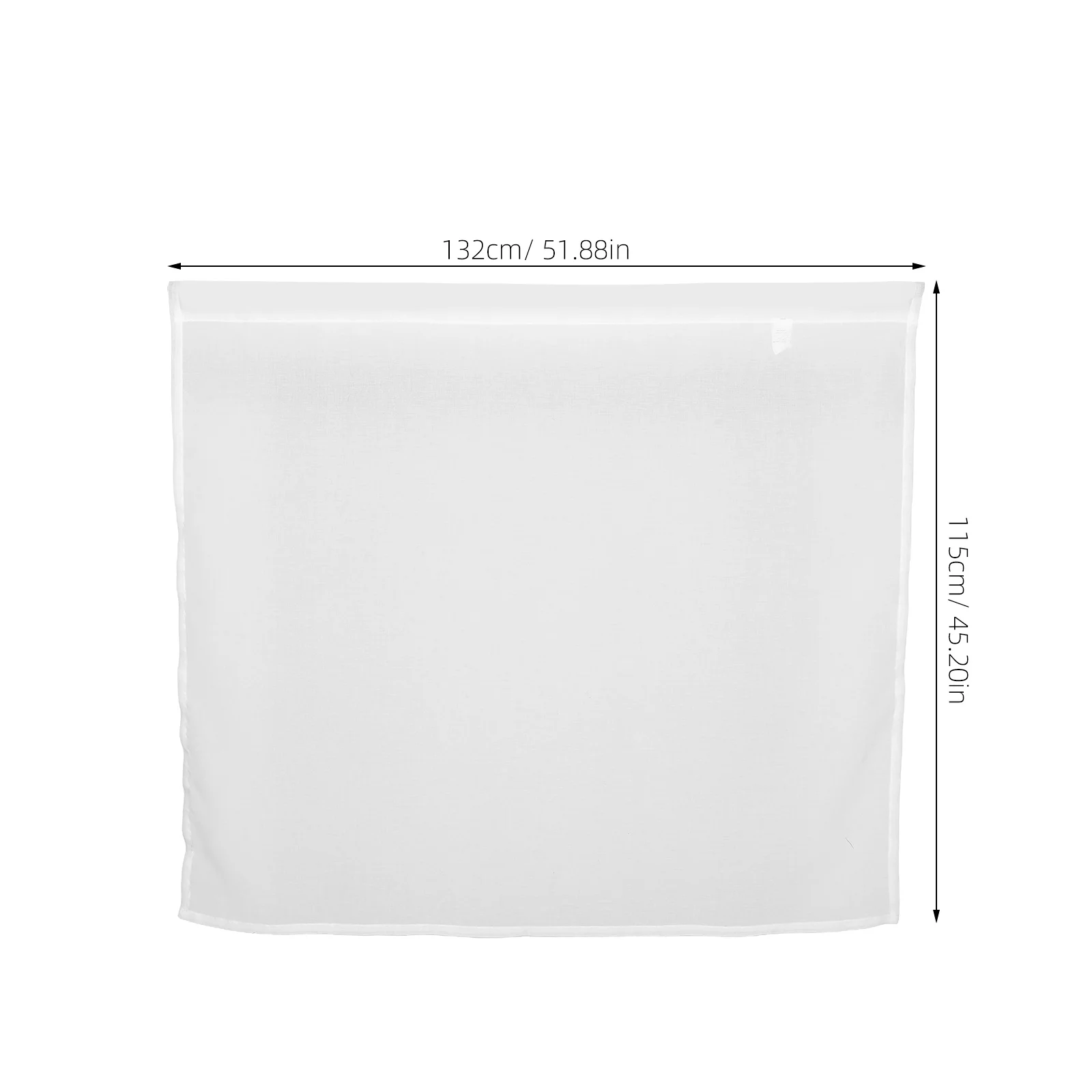 Белые короткие прозрачные шторы - Фотография_5