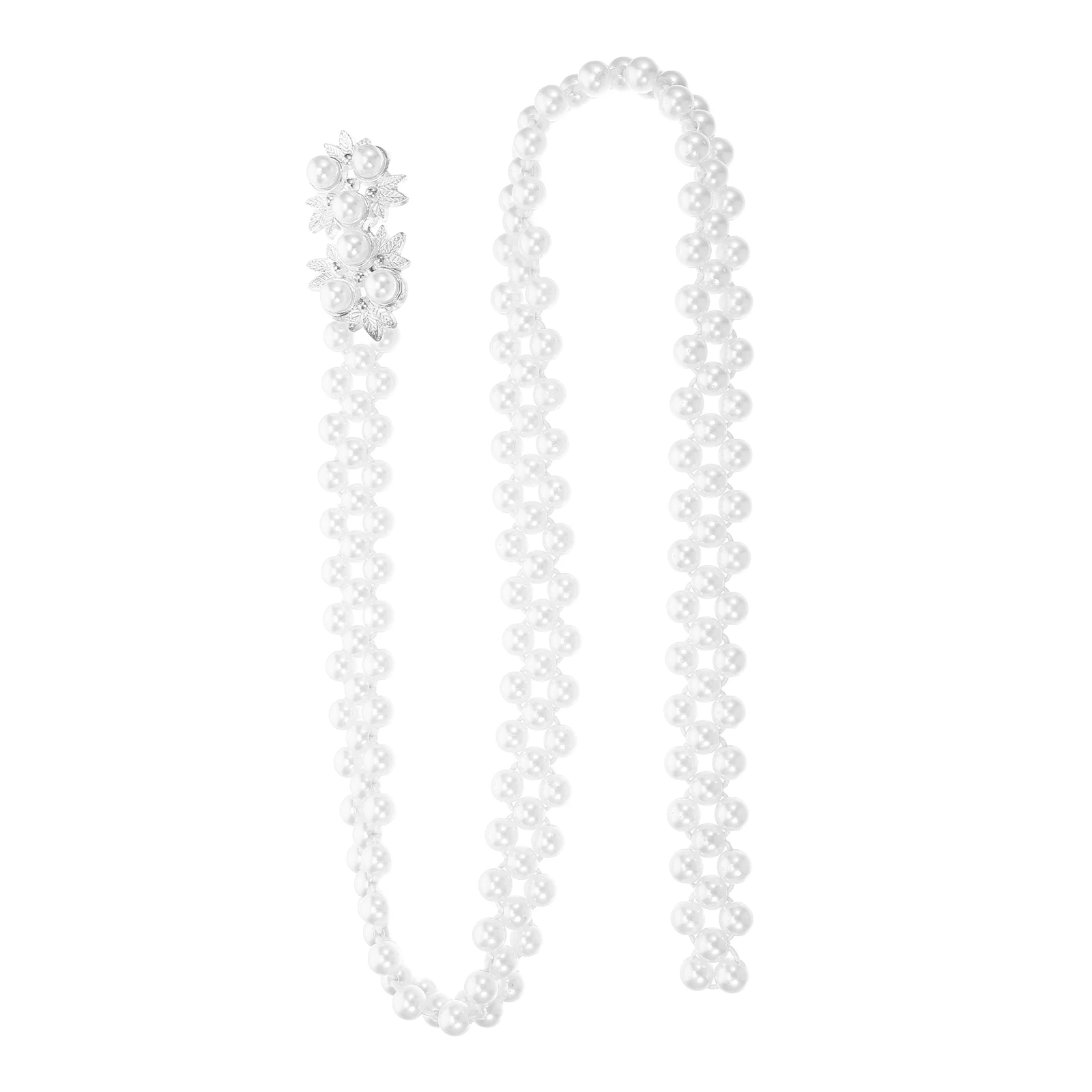 Пояс со стразами и жемчугом