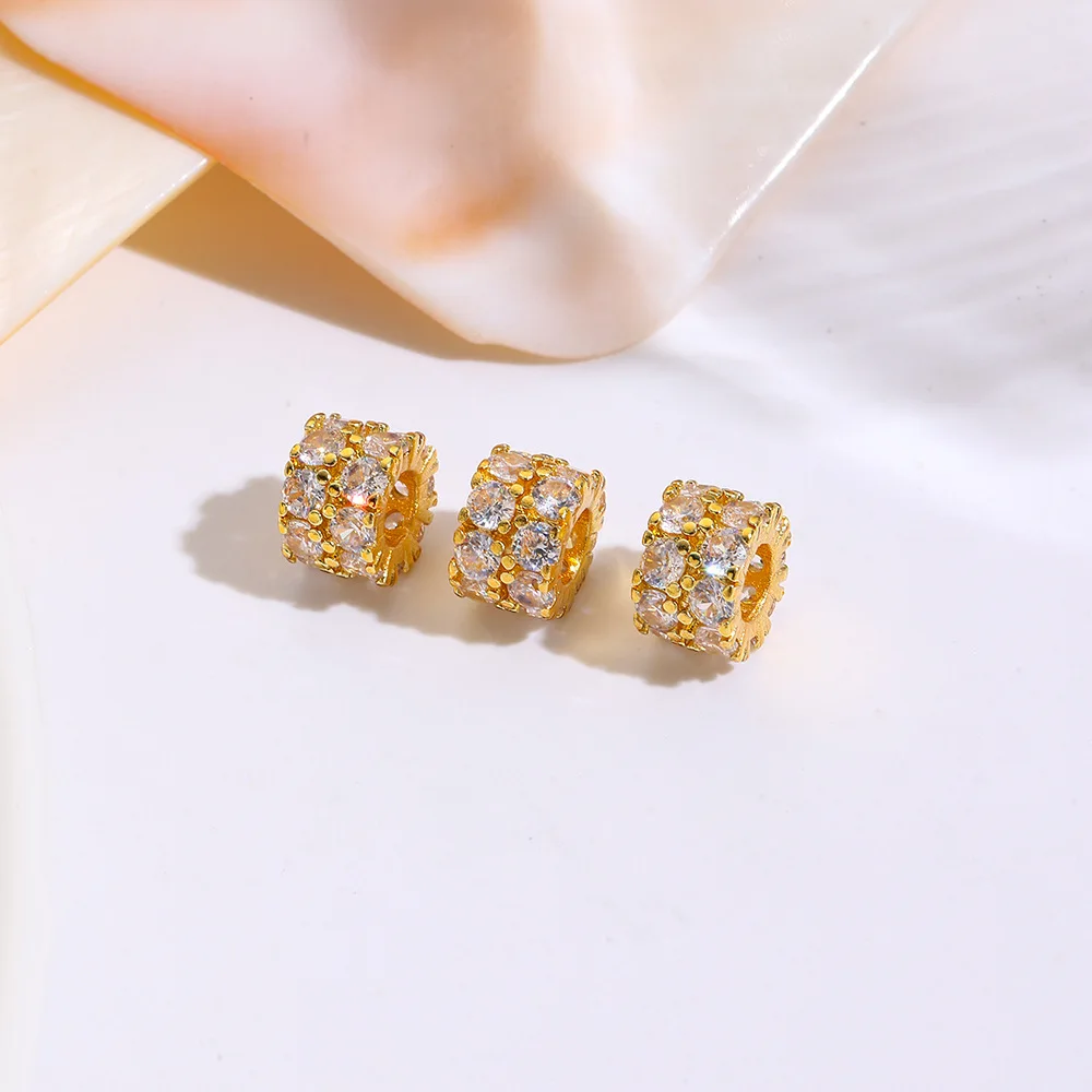 10 медных бусин-разделителей - Фотография_4