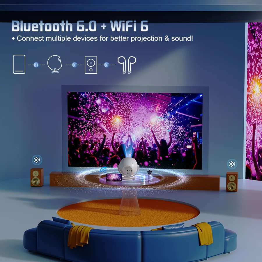 Сферический проектор для домашнего кинотеатра xbj 4k - Фотография_5