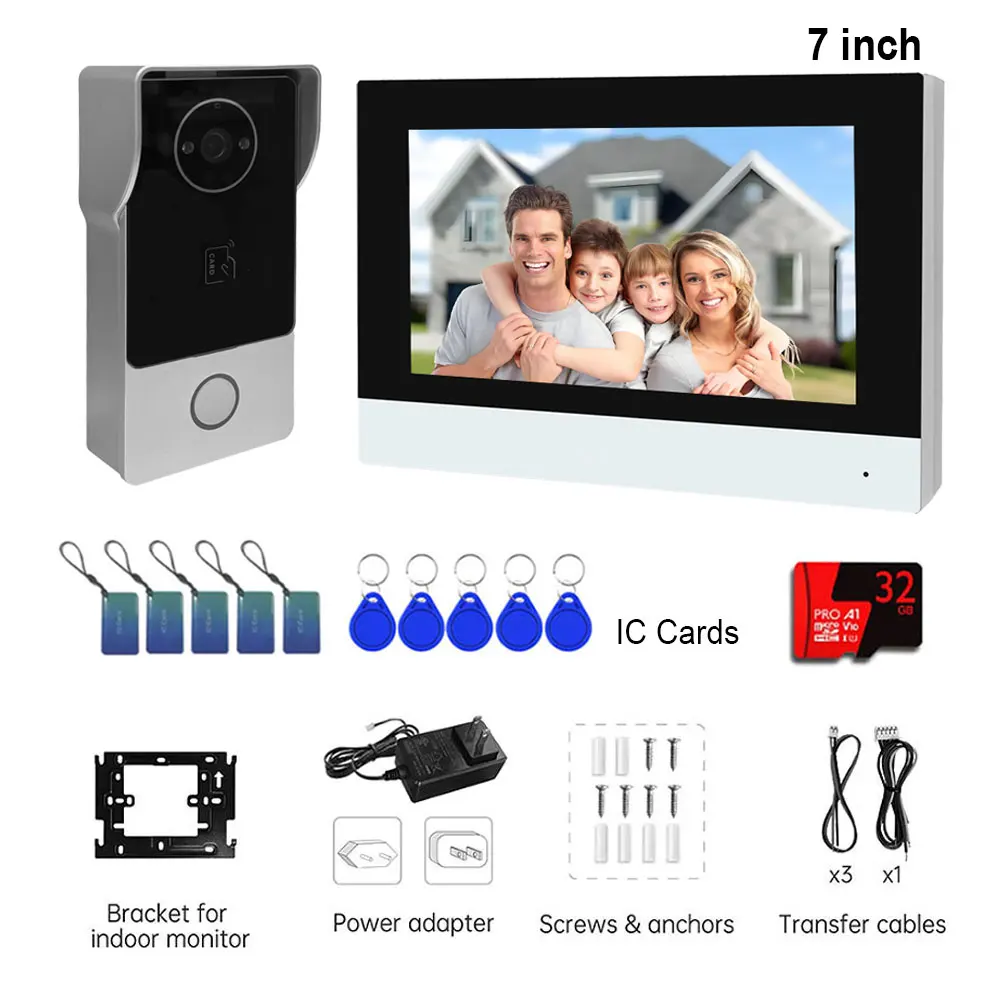 Smart tuya 1080p 7-дюймовый сенсорный - Фотография_6