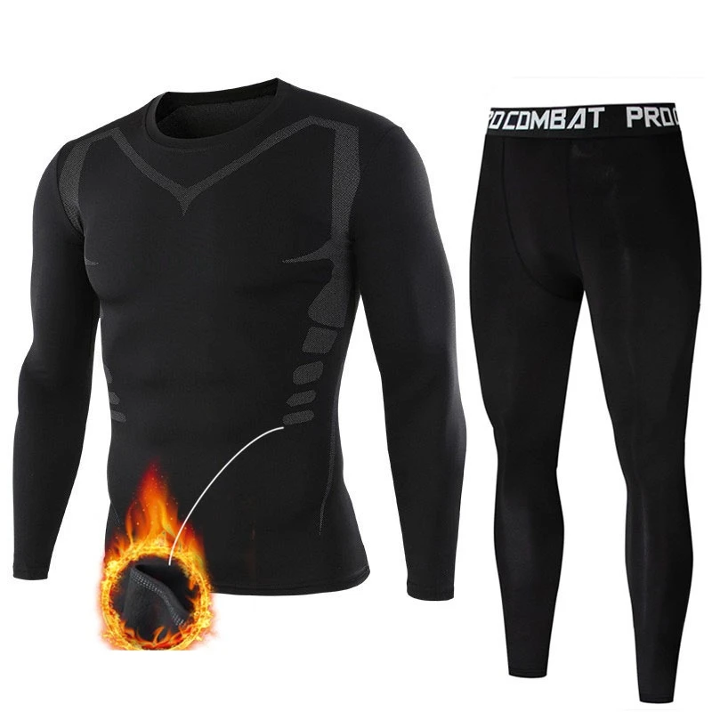 Мужской комплект термобелья: на флисовой подкладке
