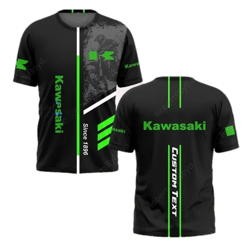 Новая мотоциклетная мужская футболка kawasaki - Фотография_3
