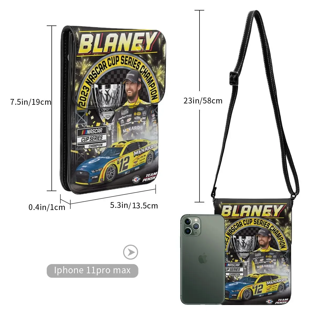 Ryan blaney 12-местный кошелек через плечо - Фотография_3