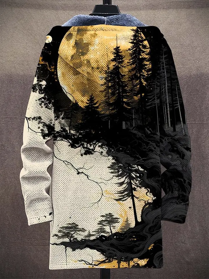 Ink moon landscape unisex plush - Фотография_2