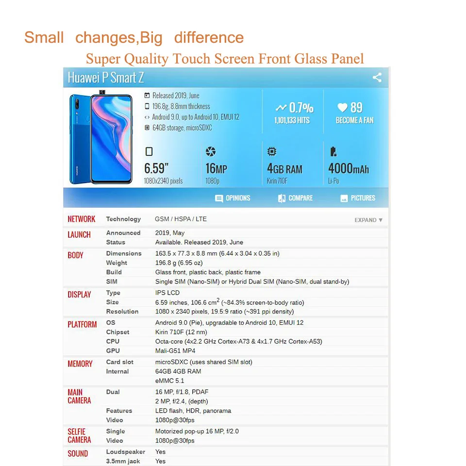 Замена для huawei p smart 2019 - Фотография_2