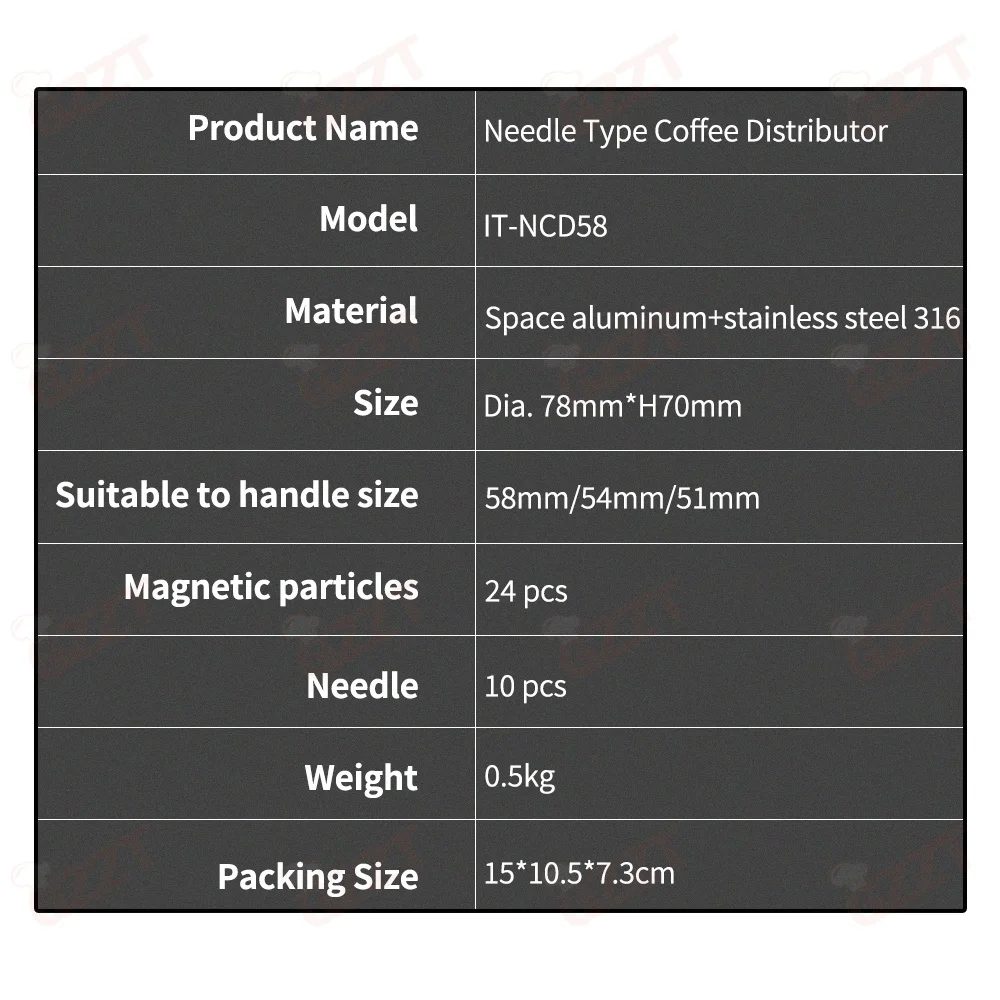 Gzzt ncd58 игольчатый распределитель кофе 58 мм/54 мм/51 мм - Фотография_5