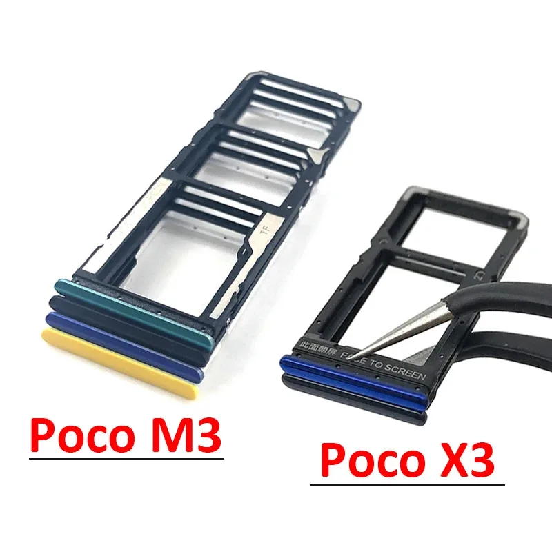 Держатель лотка для sim-карты для xiaomi poco x3 nfc/m3/f3/f2 pro - Фотография_2