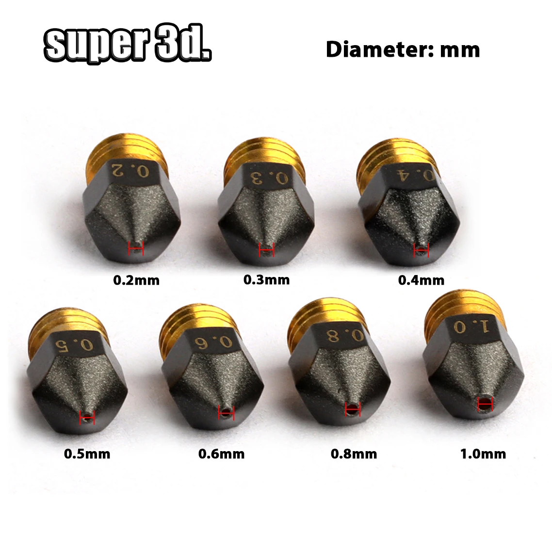 3d-принтер mk8, латунное сопло из птфэ с покрытием - Фотография_4