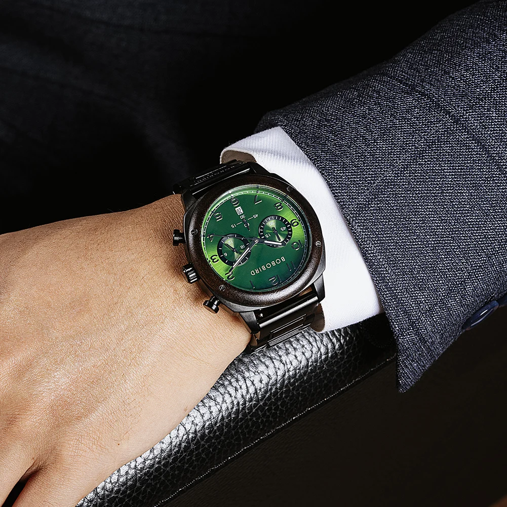 Top brand luxury reloj hombre bobo - Фотография_2