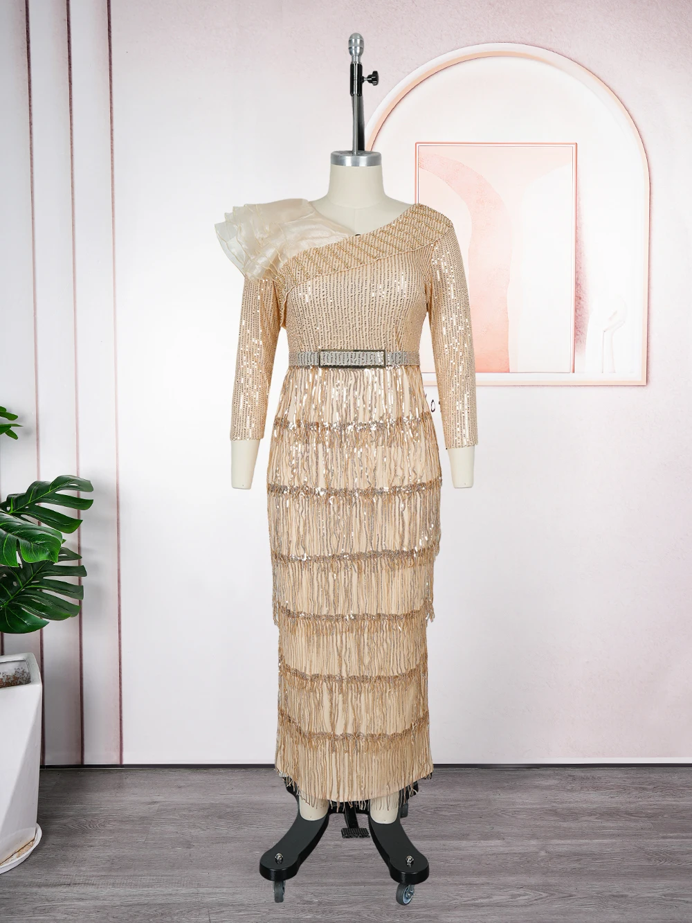 Африканские вечерние платья больших размеров для женщин - Фотография_5