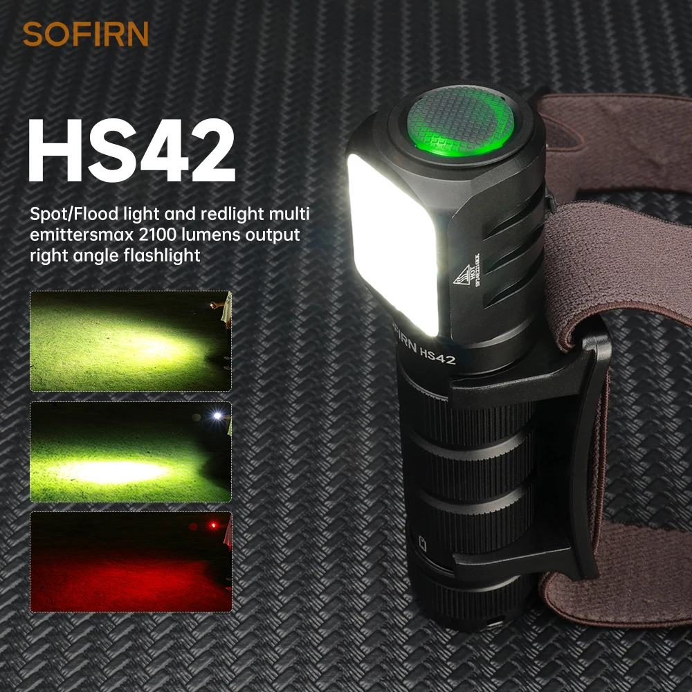 Налобный фонарь sofirn hs42 sst40 18650