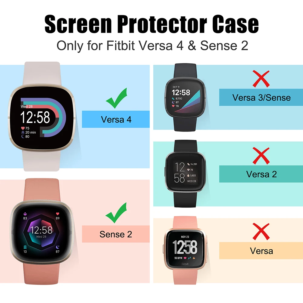 Чехол + стекло для fitbit versa 4 - Фотография_5