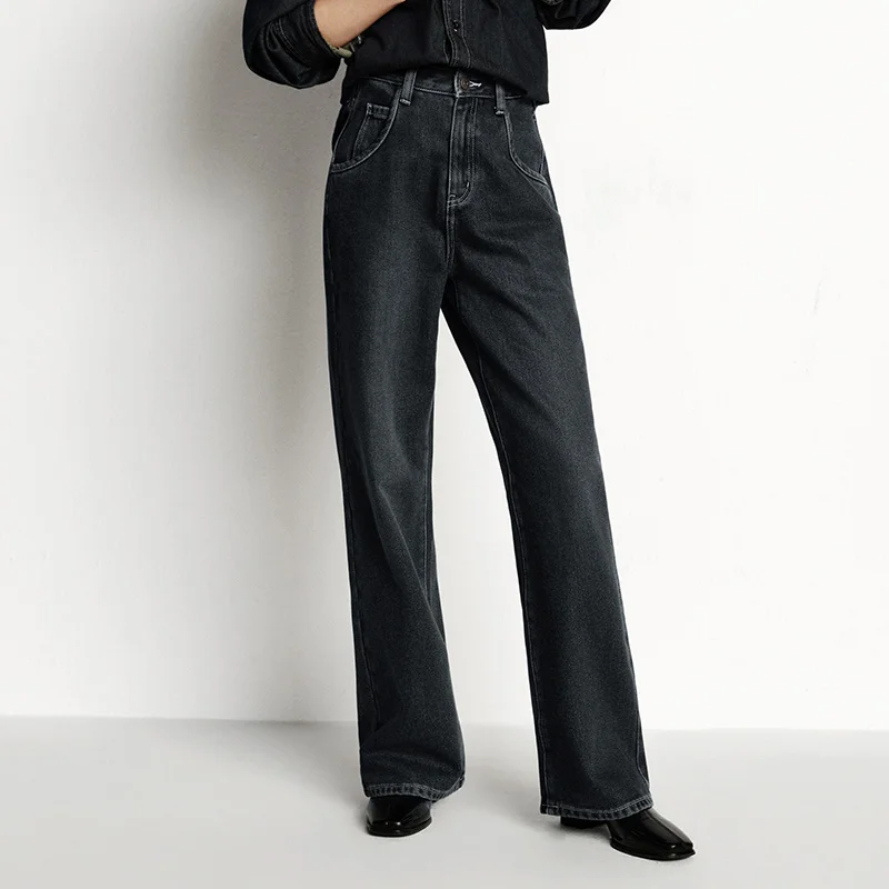 Джинсы semir, женские широкие брюки на флисовой подкладке - Фотография_4