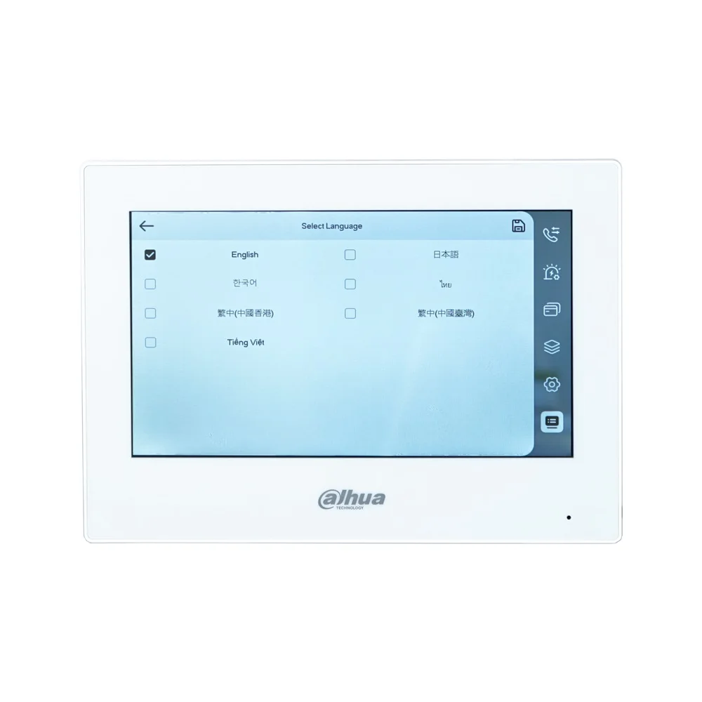 Dahua vth2621gw-p 802.3af poe 7-дюймовый сенсорный внутренний монитор - Фотография_4