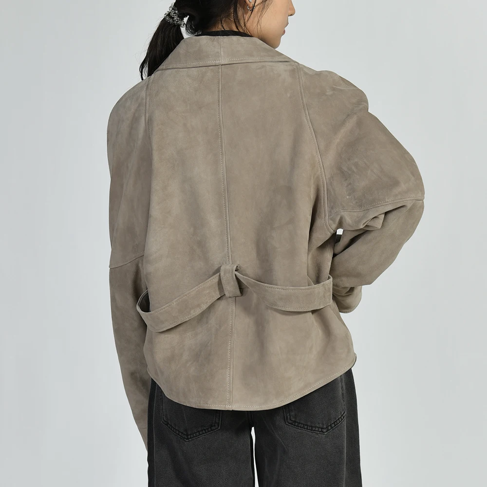 Jxwatcher женское пальто из натуральной замши - Фотография_3