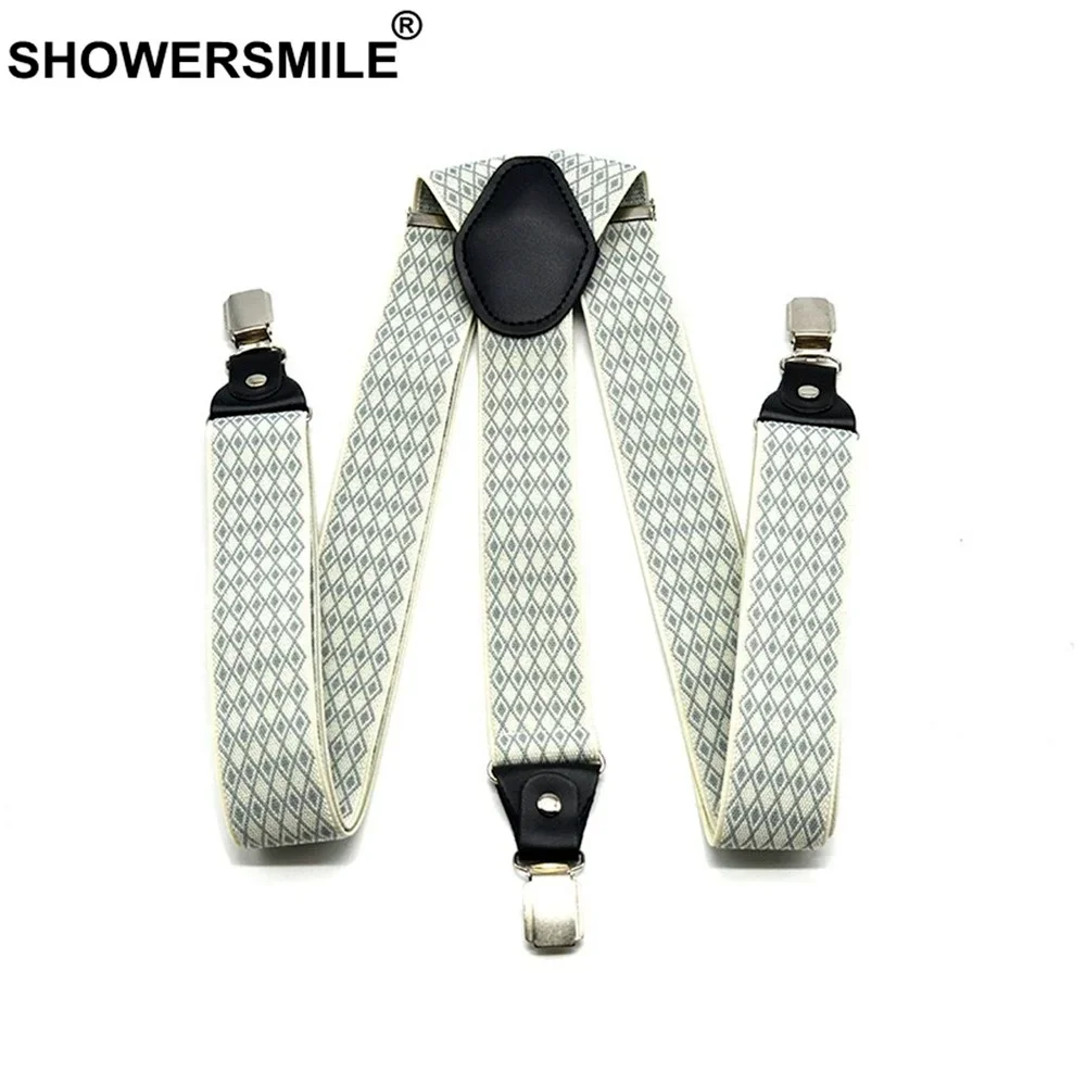Мужские брюки на подтяжках showersmile