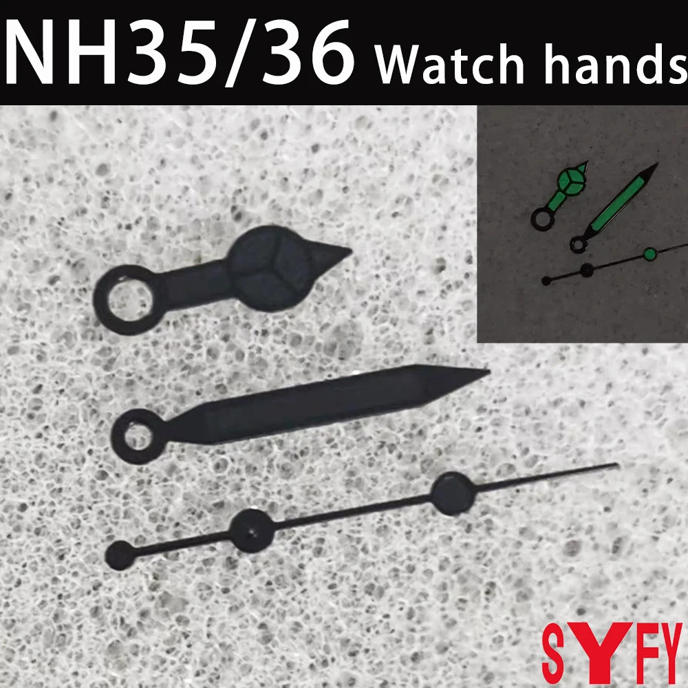 Nh35 стрелки зеленые светящиеся